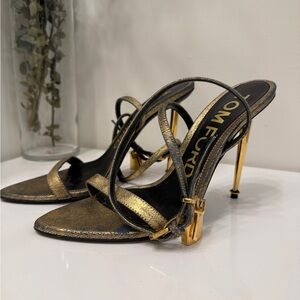 Tom Ford Metallic Gold Heels
